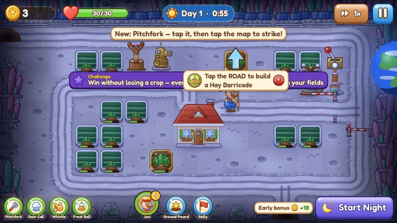 Moon Base — low gravity and meteor showers